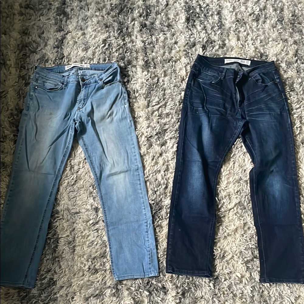 Two pairs of Barbell Apparel jeans